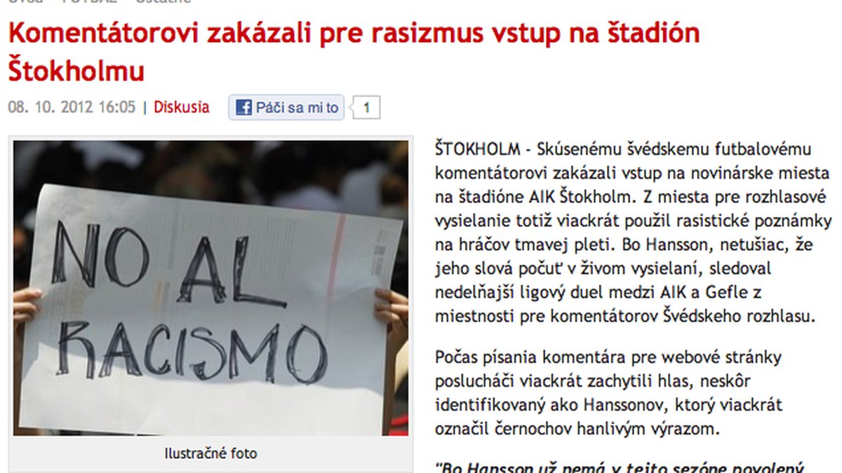 Sportky i Slovakien verkar också ha fattat nyheten korrekt.